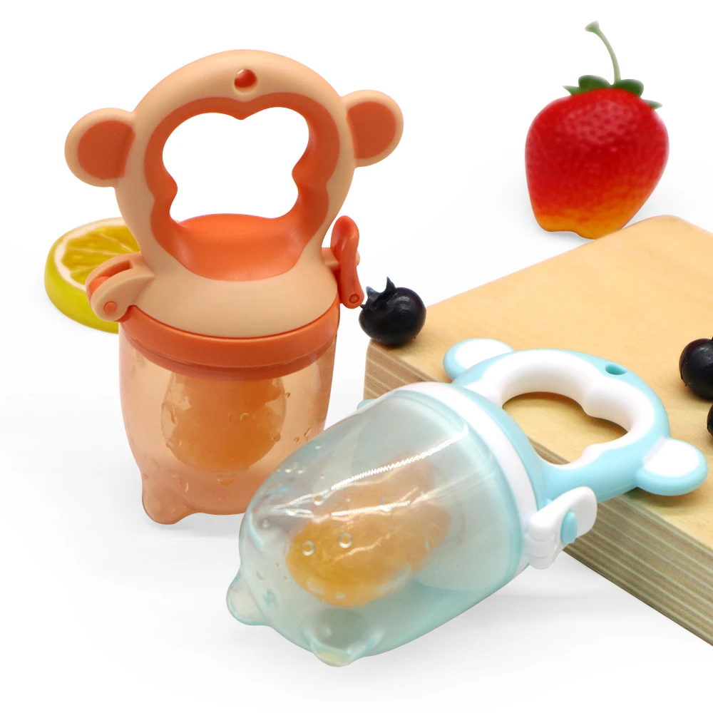 

Hot Sale Food Grade Silicone Feeding Nipple Baby Fruit Feeder Pacifier, Multi-colored