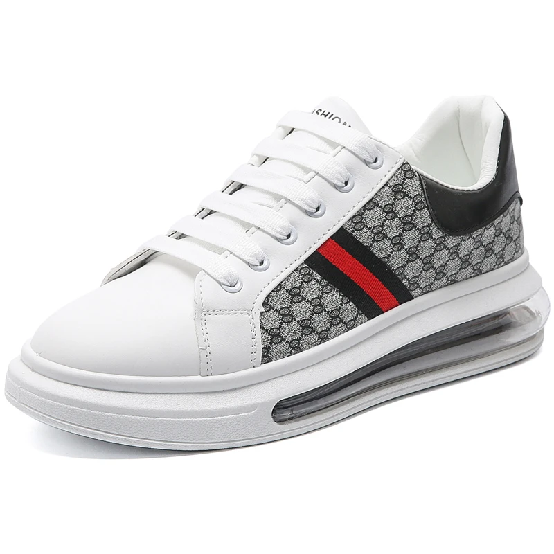 

2021 summer new breathable cloth shoes men's leather casual Korean sneakers