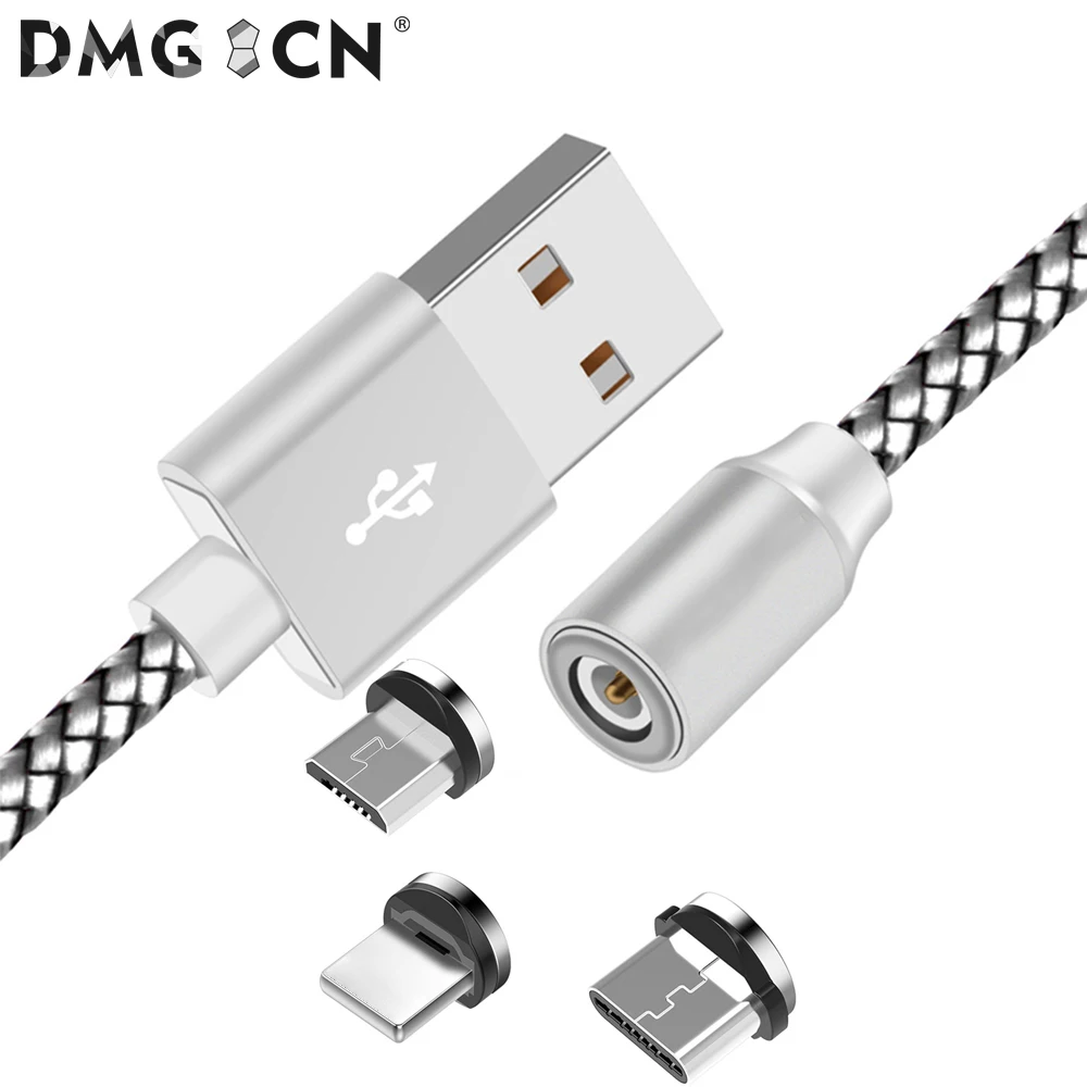 

Magnetic Charging Cable Magic USB Cable 3 in 1 Magnetic Cable For Lightning Micro Type C, Black/red/gold/silver