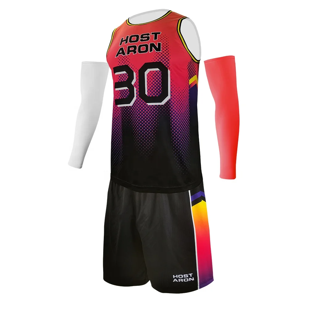 

HOSTARON 2023 New Ombre Basketball Wear Pro Team Club Printing Basketball Jersey Uniform