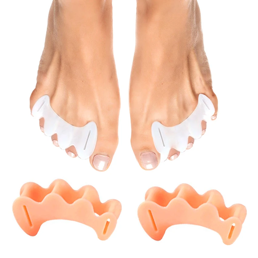 

MediFootCare S/M/L 3 Sizes,Orthopedic Bunion Corrector Gel Toe Stretcher Toe Separator Orthopedic Bunion Corrector 3.0 HA00706, Transparent/skin/customs color