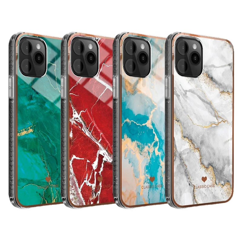 

Luxury Fashion Stylish IMD Marble Cover Electroplating Mobile Phone Shell for iPhone 12 Cell Phone Case for iPhone 11/Xs Max/Xs, Multi colors