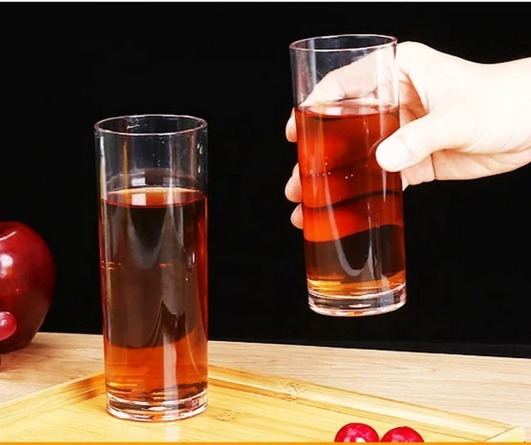 
2020 Selling Plastic Glass Drinking 7oz Clear Straight Plastic Water Tumbler Plastic Cup 