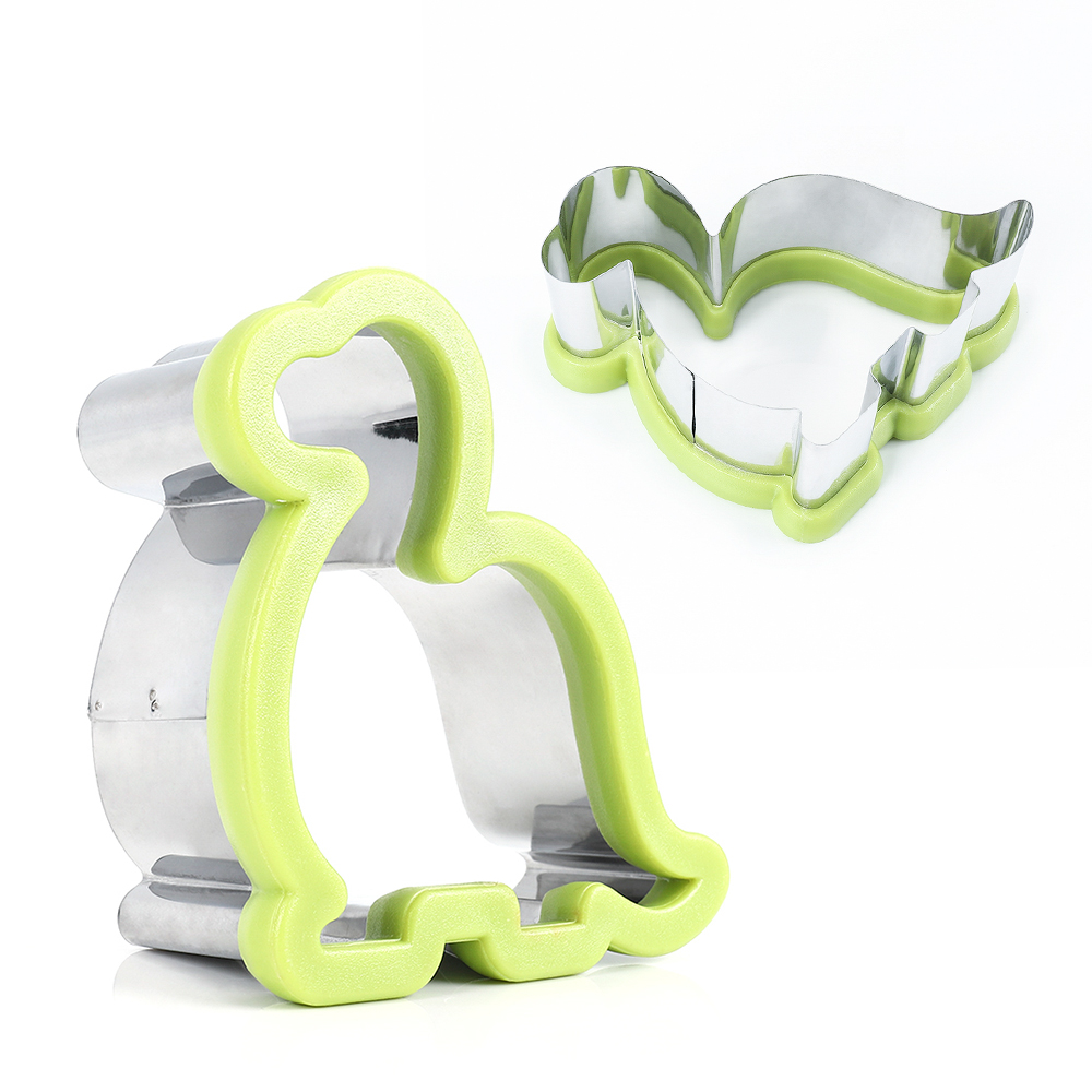 

Cartoon Dinosaur Shape Stainless Steel Pastry Decoration Tool Sandwiches Cookie Cutter, Pink