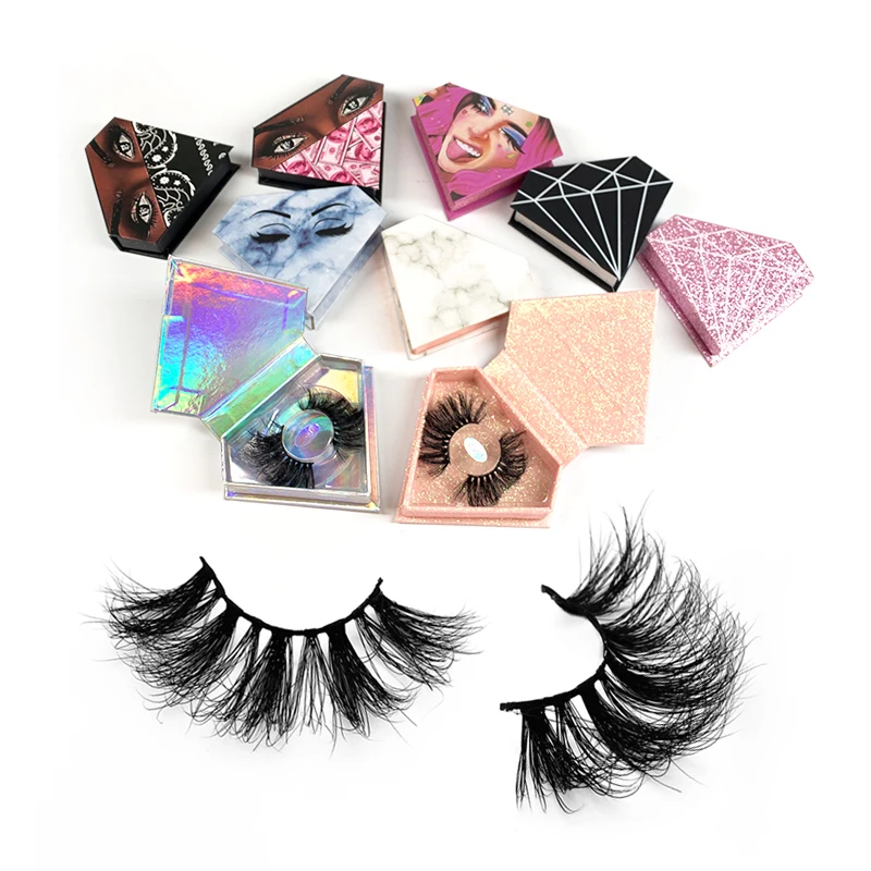 

Wholesale Natural False Mink Lashes 3D Mink 25Mm Eyelashes Vendor Free Shipping Customized Boxes Lashes