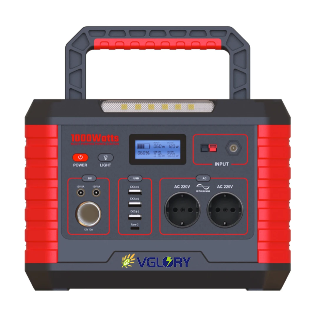 High performance emergency use 500w portable solar power supply system 600wh