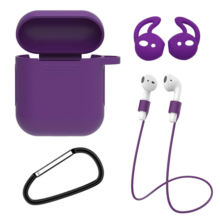 

2021 custom headphone accessories designer silicone keychain case for airpods case