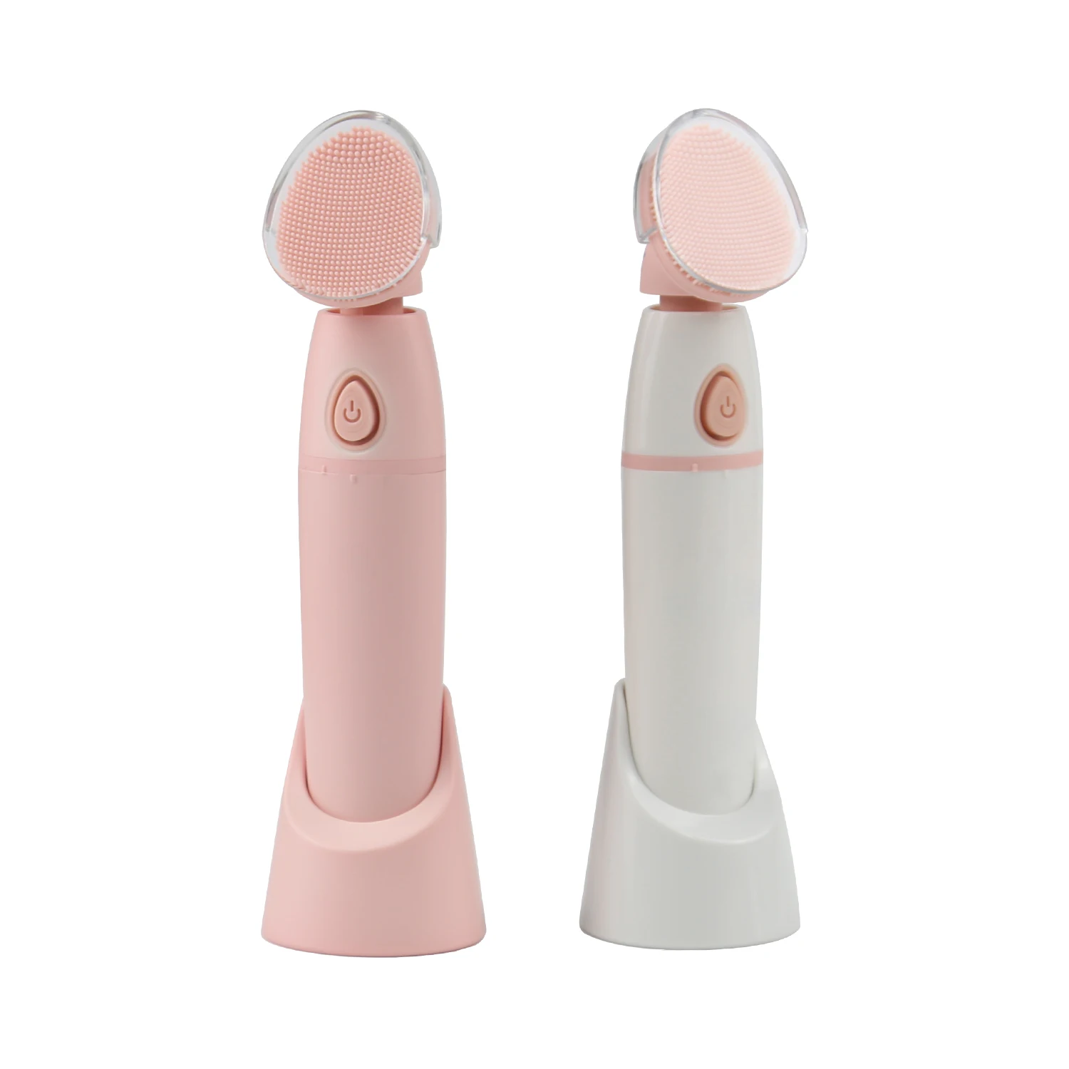 

Free Samples Ultrasonic Mini Deep Electric Silicone Facial Cleansing Brush Waterproof Vibrating Silicone Face Cleansing Brush, White/pink or customization