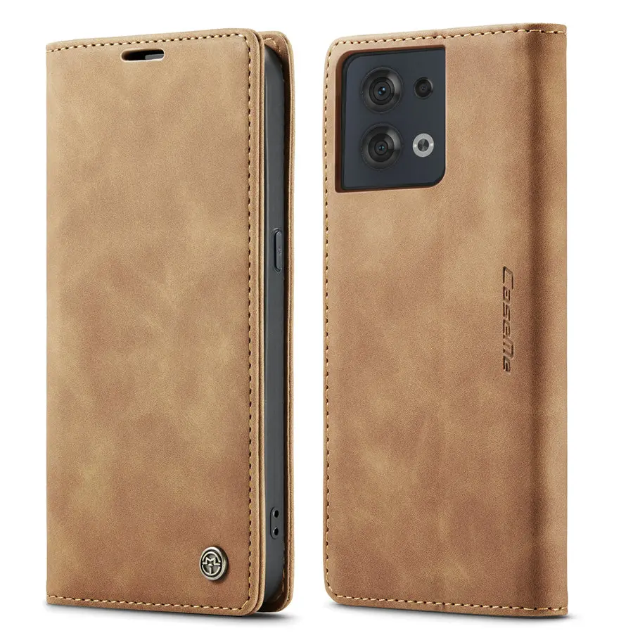 

oppo Reno 8 Pro Case Leather Vintage Phone cover For Reno 7 pro 5G Case Flip 360 Magnetic Wallet For Oppo A96 A95 F19 S 14 Case