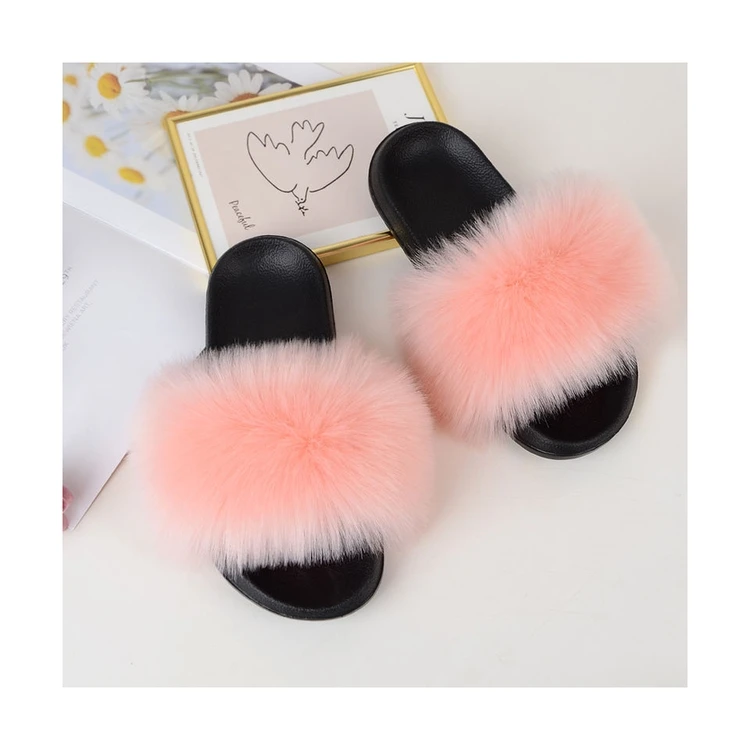 

Summer Fashion High-quality Comfortable And DurableImitation fur Slippers For Women