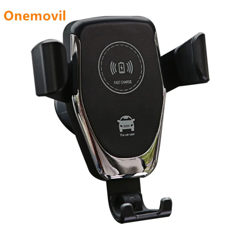 

Hot Sale Car Air Outlet Bracket Wireless Charger Qi Standard Magnetic Mobile Phones Wireless Charging, Black white