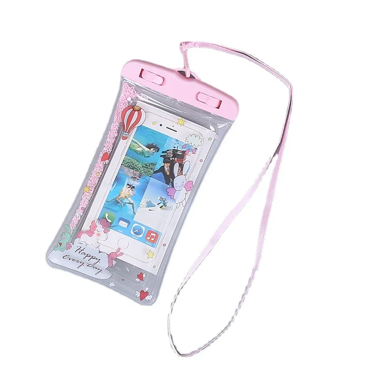 

Outdoor drifting beach cartoon quicksand airbag swimming cellphone waterproof bag