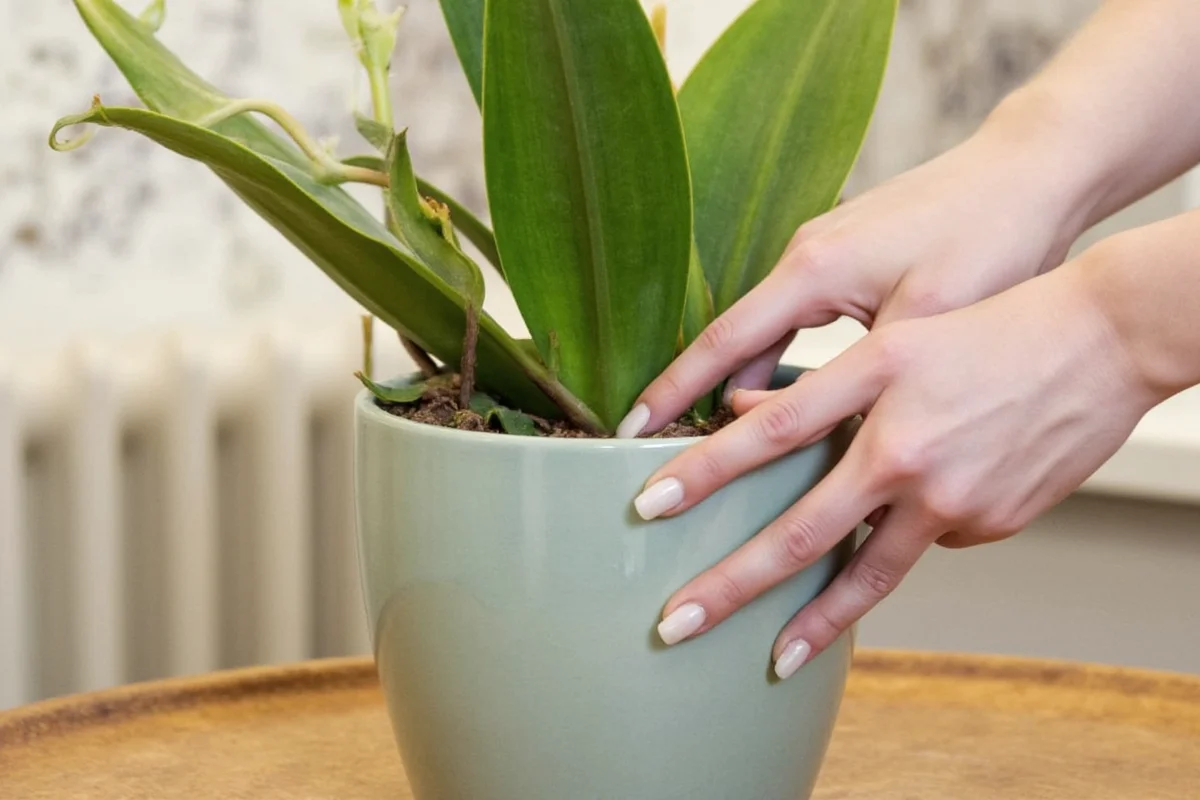 how to clean orchid plant leaves