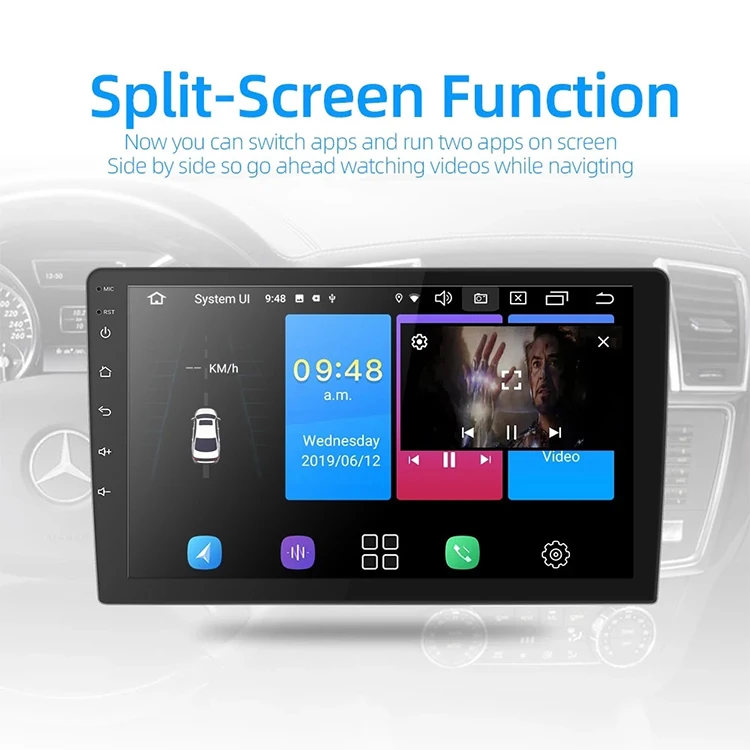Hinz 9 Inch/10 Inch 2.5d Ips Screen Android 9.0 2+16g Dsp 2 Din Car