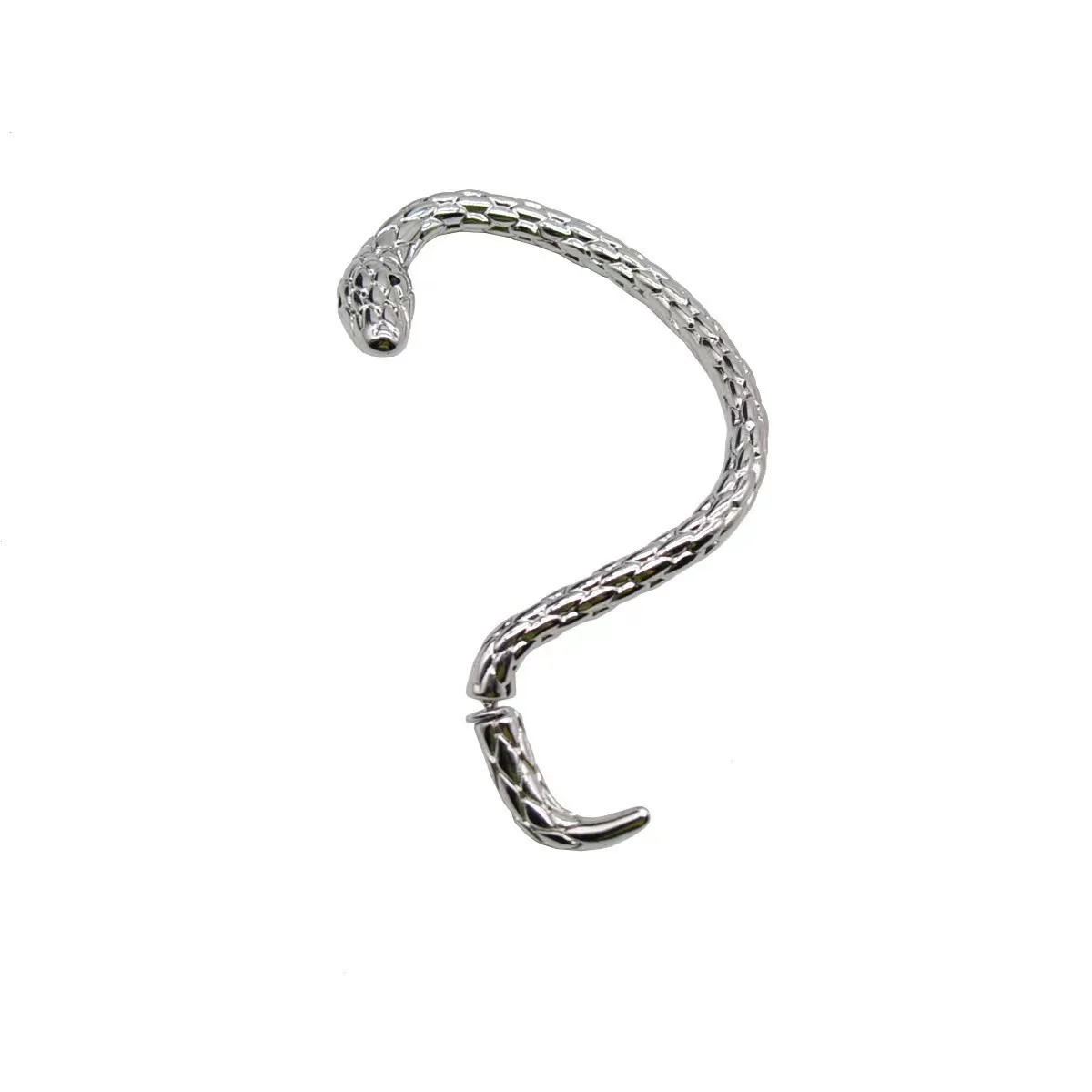 

6.6cm*3.5cm Vintage style animal alloy cuff platinum(left ear) pin snake ear cuff earrings