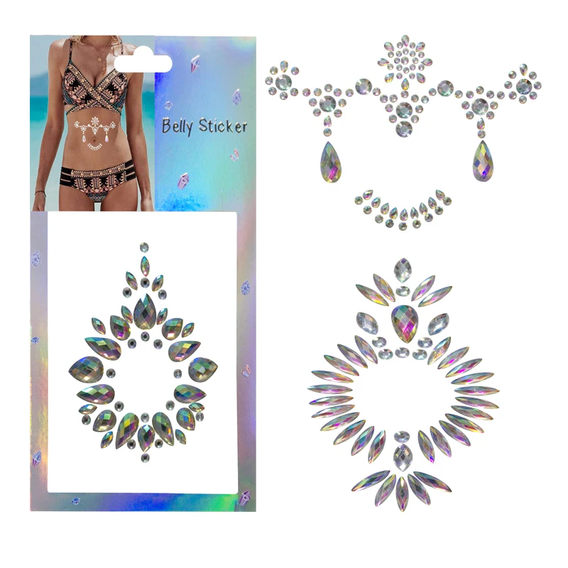 Rhinestone Sticker Body Face & Body Crystal Diamond Jewels Rhinestones