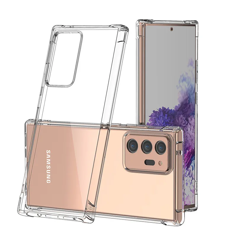 

2021 clear silicone shock proof Galaxy S21 Ultra Case for Samsung S21 celular Phone Case Cover