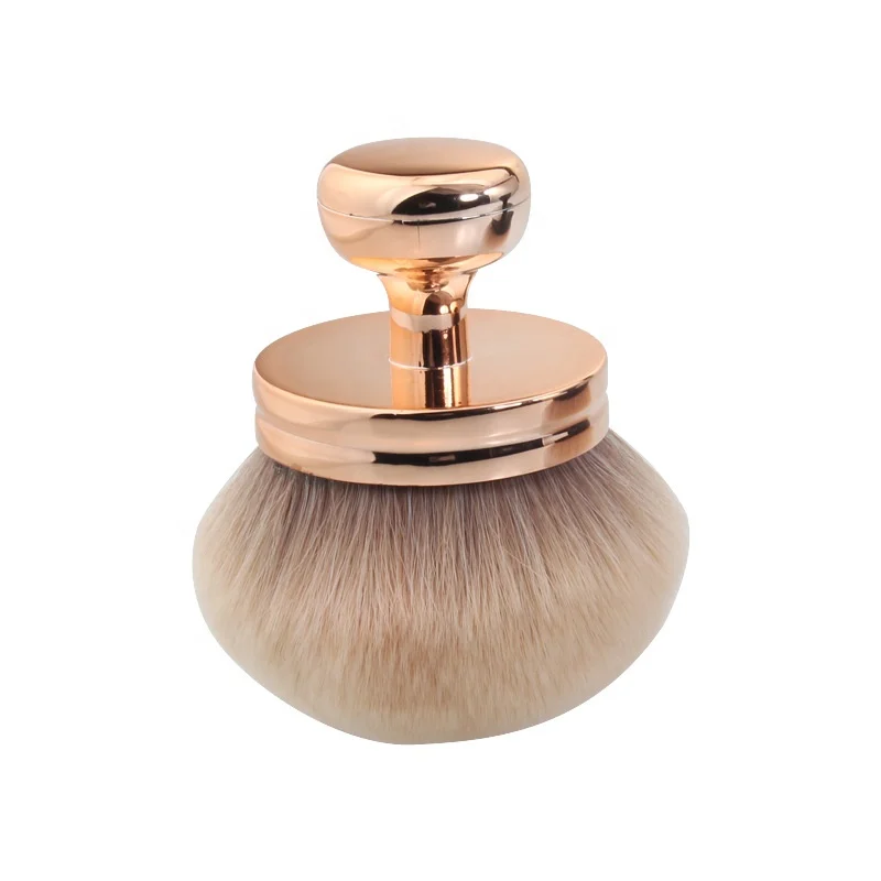 

Professional Super Soft Powder Blush Body Highlighter Brush Mushroom Beauty Cosmetic Tools Facial Makeup, Metal handle
