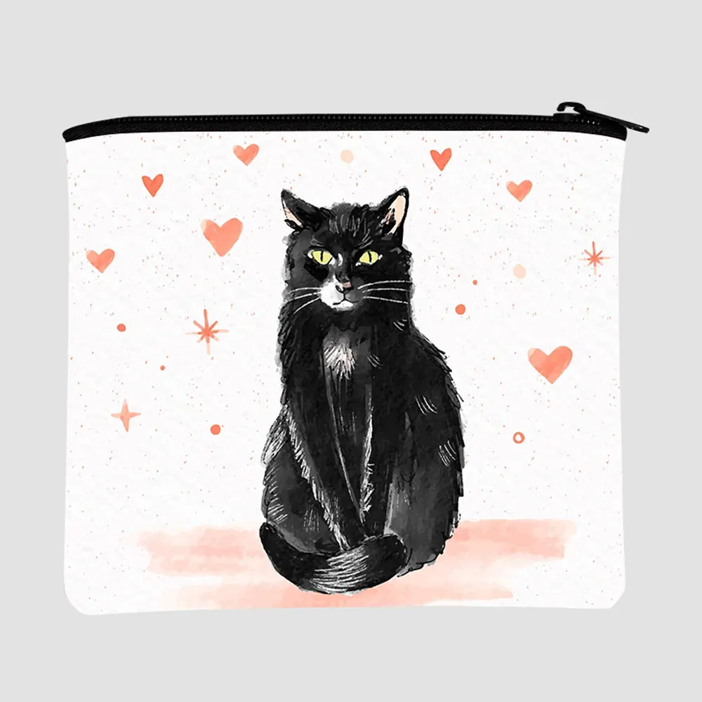 

custom logo cat little wholesale pouch organizer cosmetic small travel make up bag