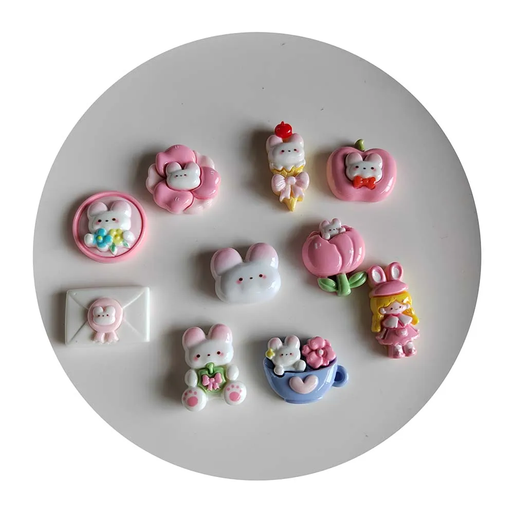 

Cartoon Resin Part Rabbit 3D Accessories For DIY Craft