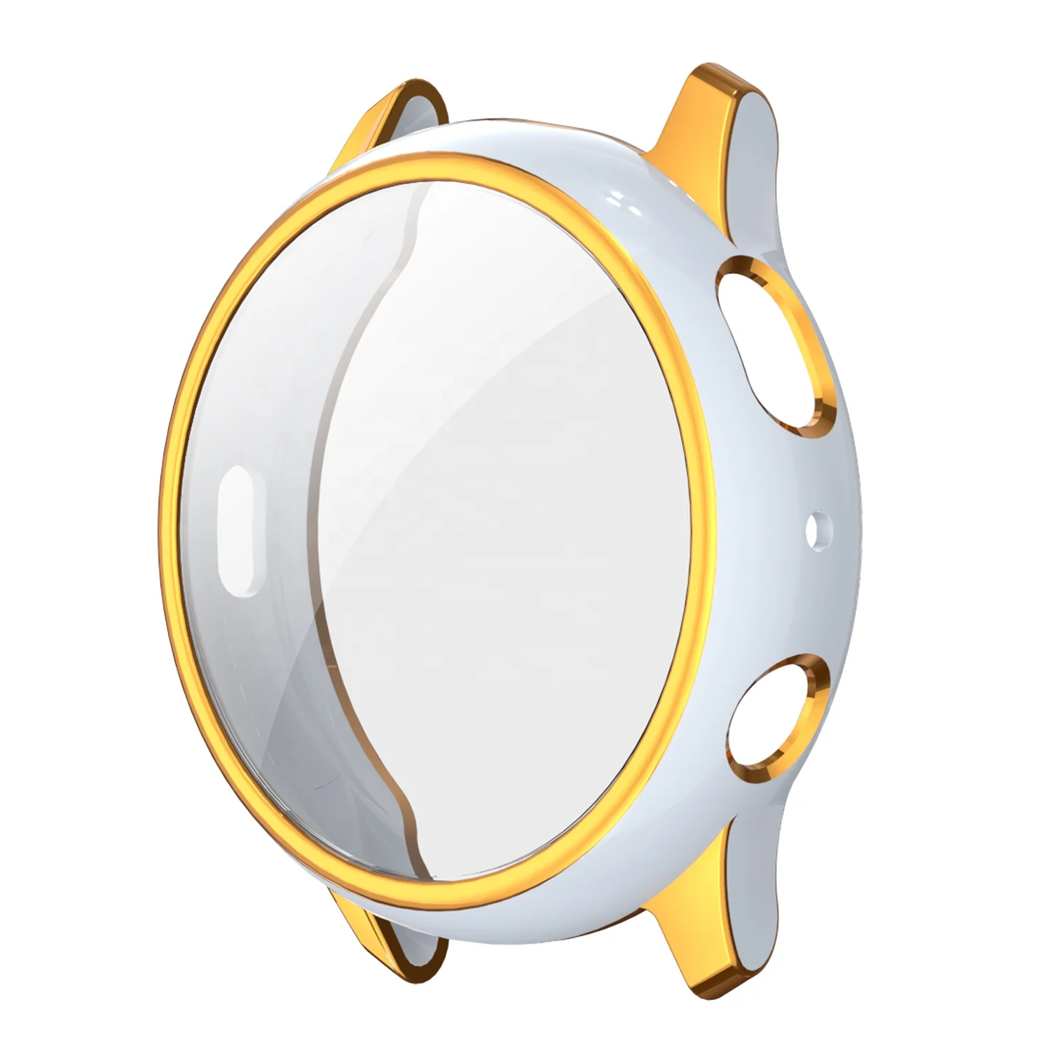 

Compatible with Samsung Galaxy Watch Active 2 Screen Protector Case 44mm, Around Cover for Samsung Galaxy Active2 44, Optional