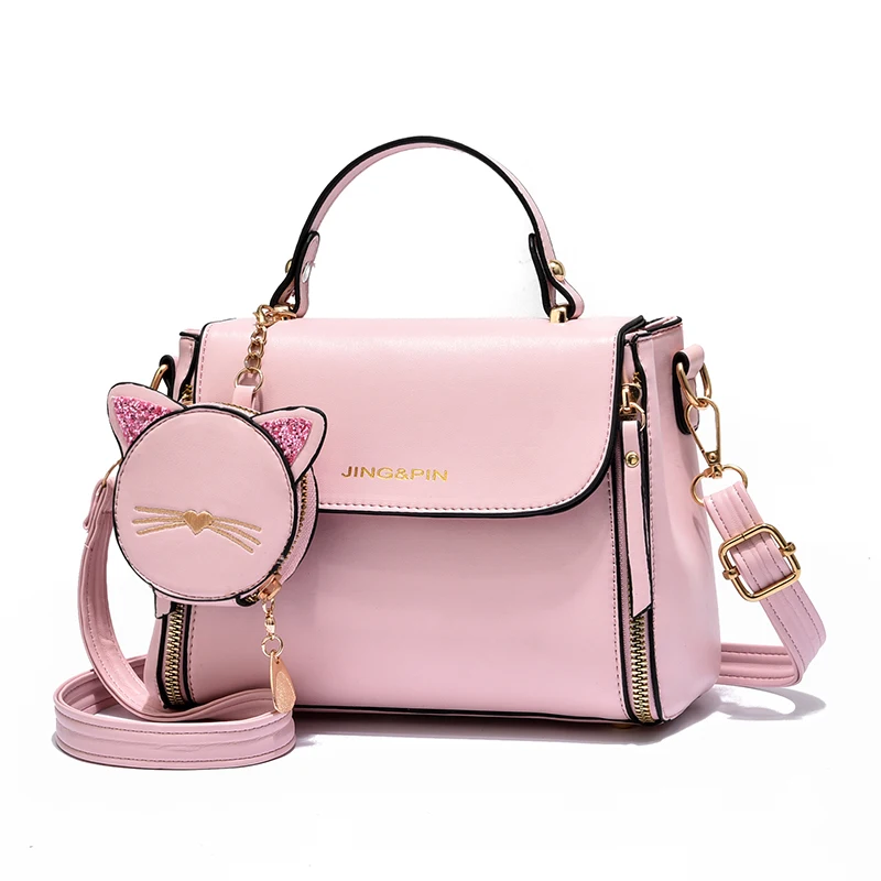 

2021New Ladies Shoulder Handbags Fashion High Quality Pu Bags Women Handbags Cute Ladies Bags Handbag, As the photos