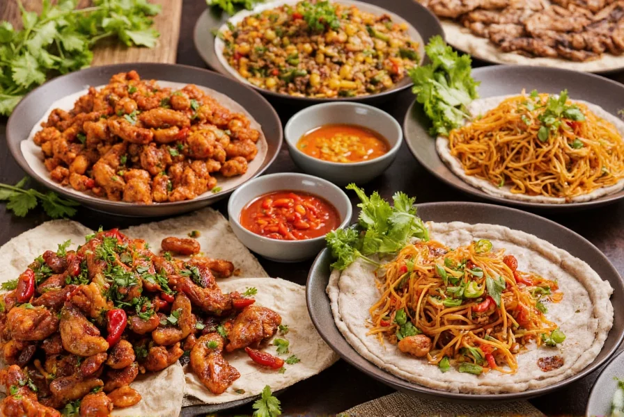 Various Southeast Asian dishes featuring different chili substitutes in prepared recipes