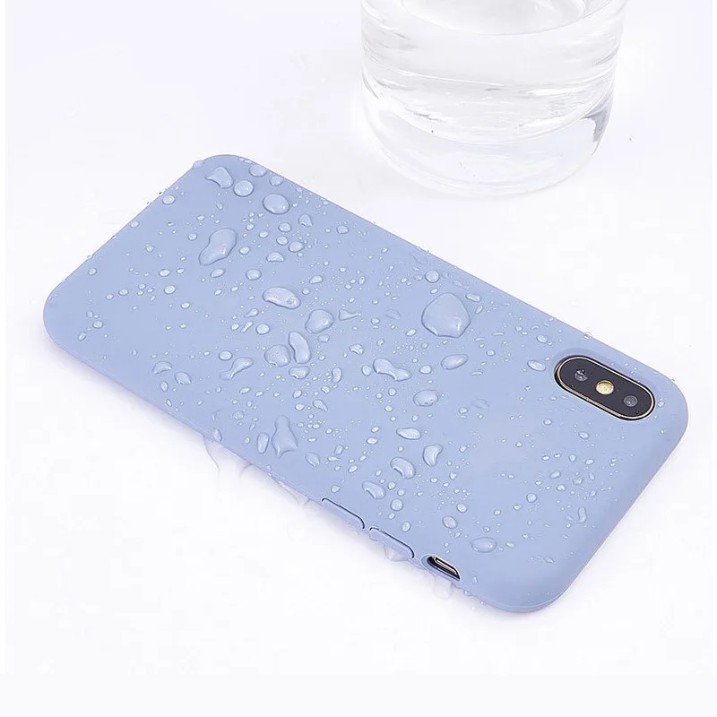 

Colorful Soft Tpu Silicone Shockproof Phone Case anti fouling flocking Cover For iPhone 11