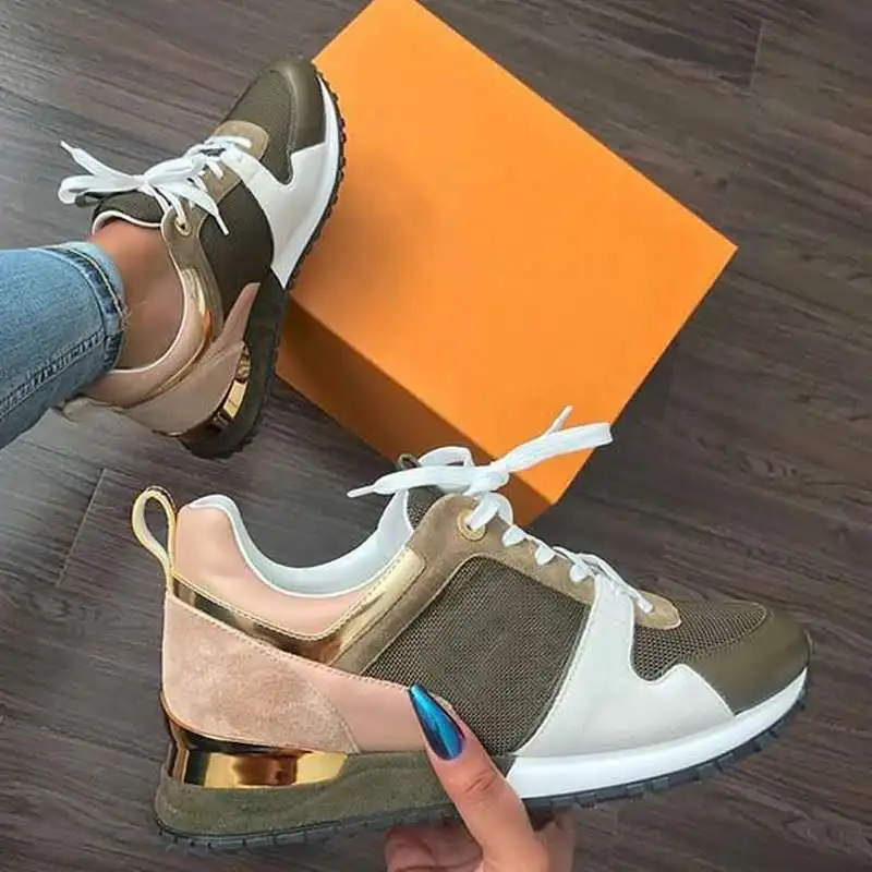 

women's walking shoes fashion sneakers running casual sport shoes sneaker Color Matching Plus Size brand ladies sneaker shoes