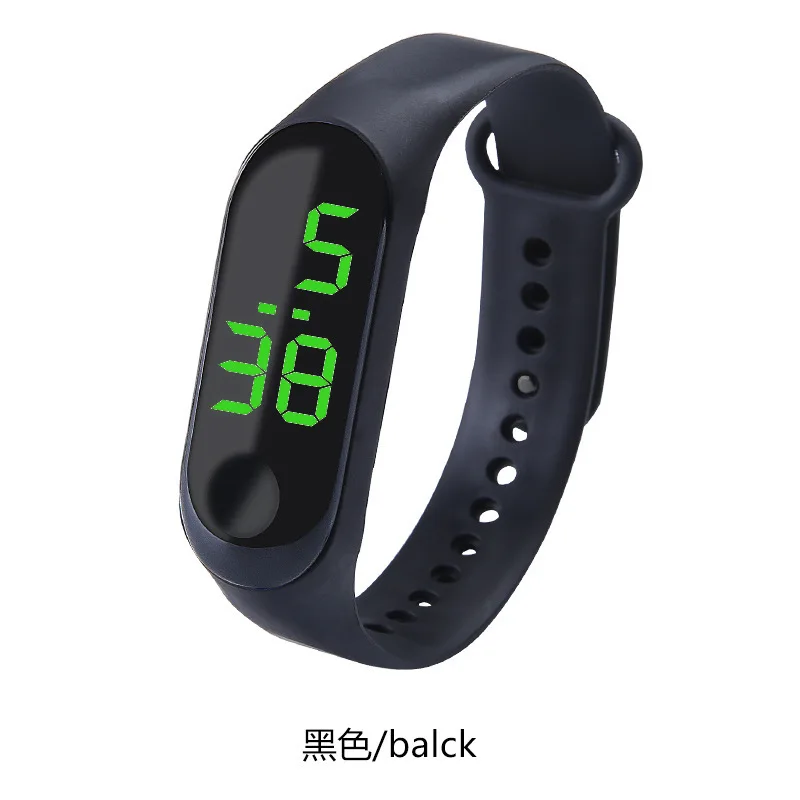 

best selling waterproof m3 bracelet sport cheap green led watches Reloj de pulsera fashion led wristwatch kol saatii