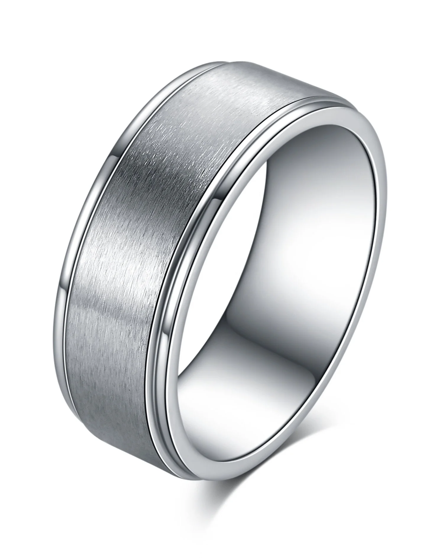 

Top Quality 316L Stainless Steel Ring Blanks Popular Cheap Titanium Engagement Wedding Band Ring for women, Silver