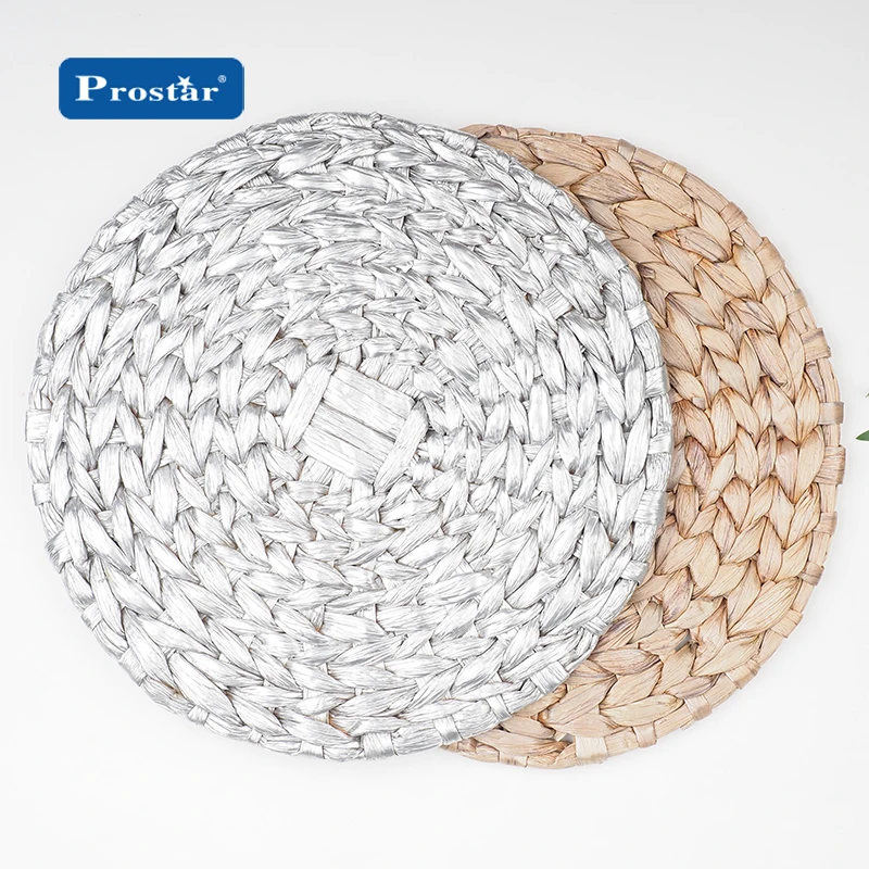 2023 Home Natural Water Hyacinth Placemat Seagrass Summer Table Mat