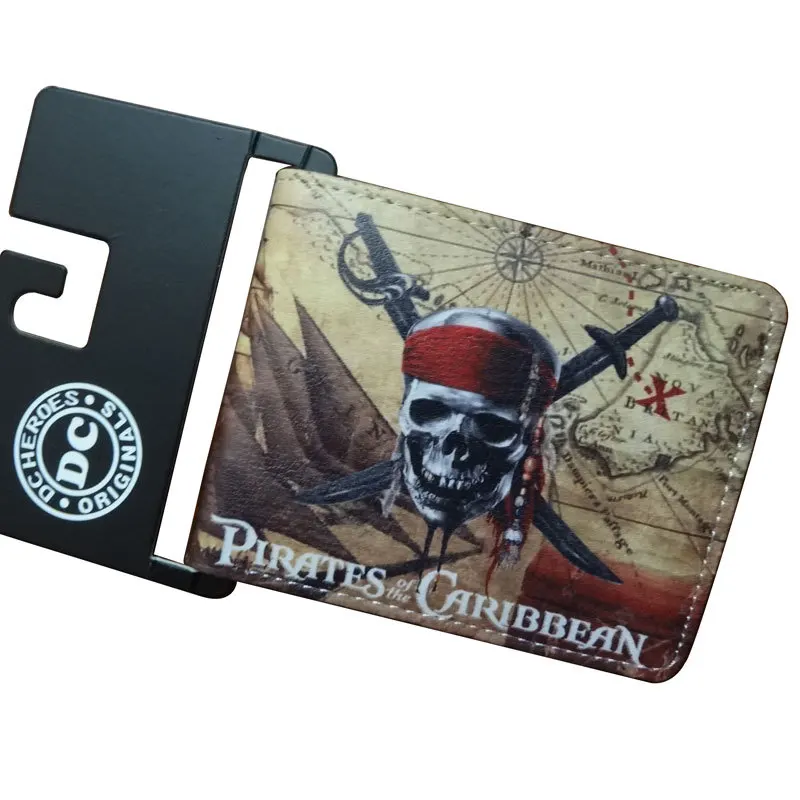

Professional PU Wallets Supply Movie Purses Skull Sublimation Wallet for Men Women Money Clip Pirates of the Caribbean Wallet