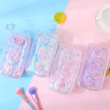 Wholesale Cute Transparent Colorful Jelly PVC Clear Pencil Case