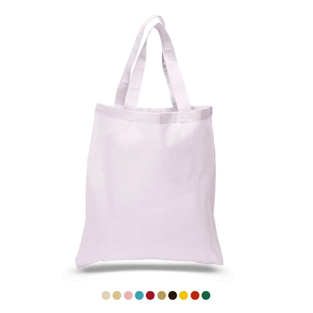 

Reusable Grocery Bag Natural Cotton for DIY Crafts, Gift Bag and Wedding, Birthday, Promotion Giveaways, Any color from our color card