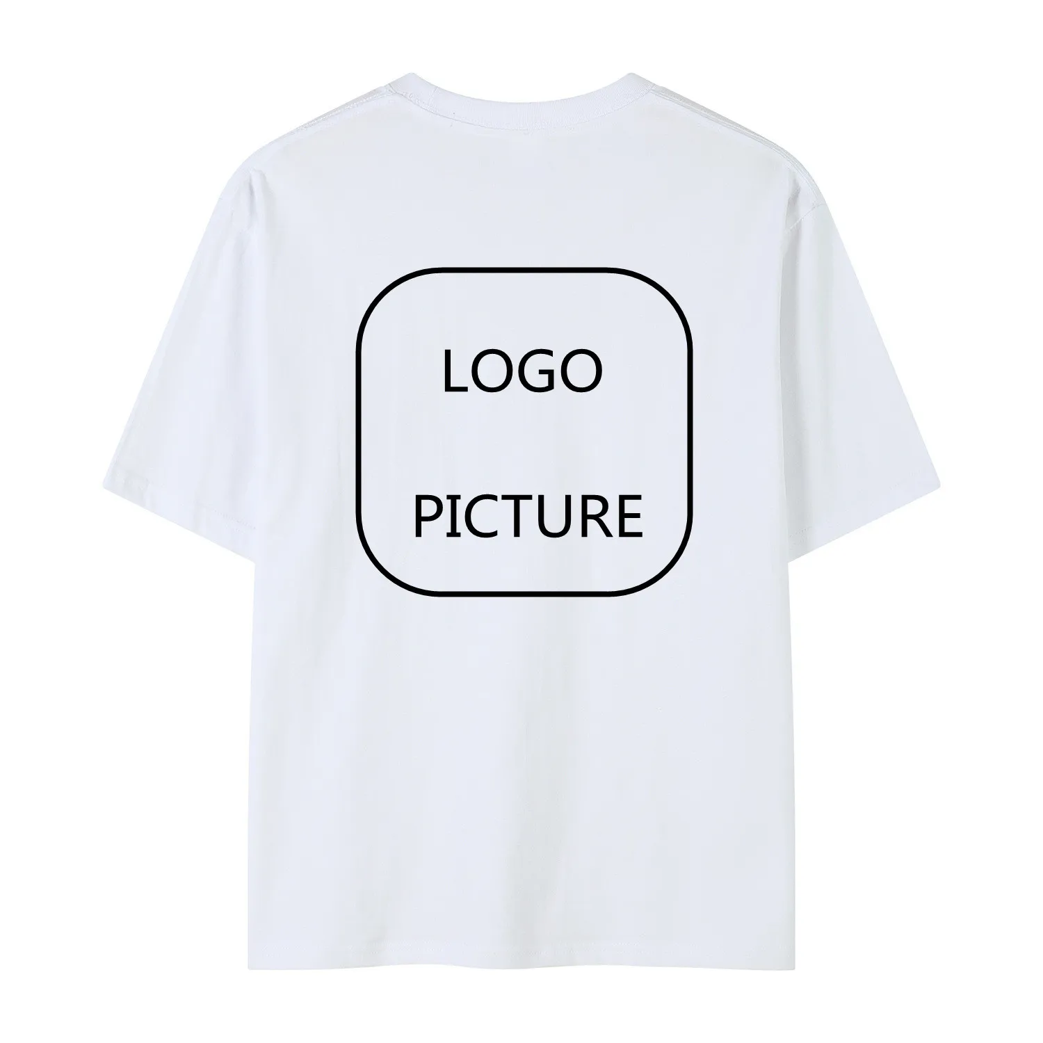 

LOGO CUSTOM COTTON SHORT SLEEVE EMBROIDERY PRINT T-SHIRT, Customized color