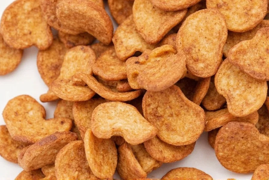 Close-up of cinnamon chips next to traditional cinnamon sticks and ground cinnamon showing size comparison for baking applications