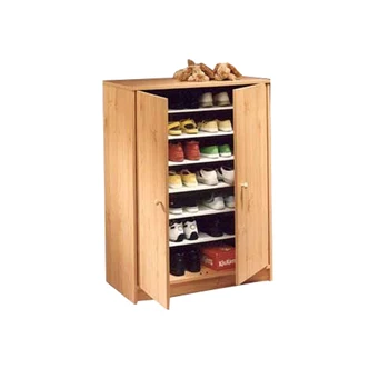small wooden shoe rack