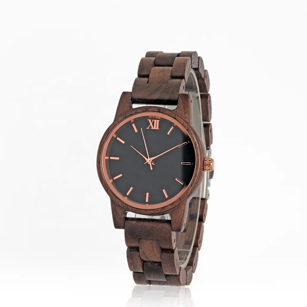 

Hot selling 36mm diameter wooden watch for women men brands men luxuries watches