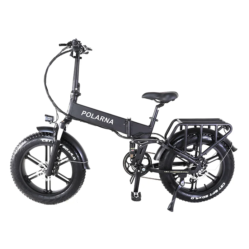 

POLARNA Hot Selling Aluminium Alloy Fat Ebike 8 Speed Retro Electric Bike Full Suspension Electric Bicycle