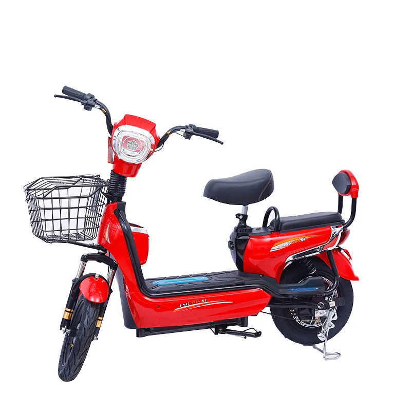 

48v 12a new cheap electric bike with turning signal light, basket, Black/white/blue/red/green etc.