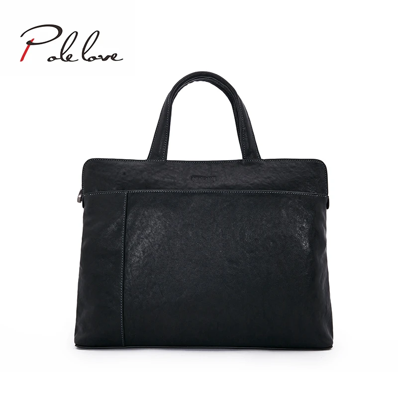 

2021 natural high-quality first layer calfskin men handbags urban elite business bag Business young briefcase