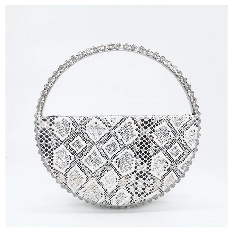 circular clutch bag