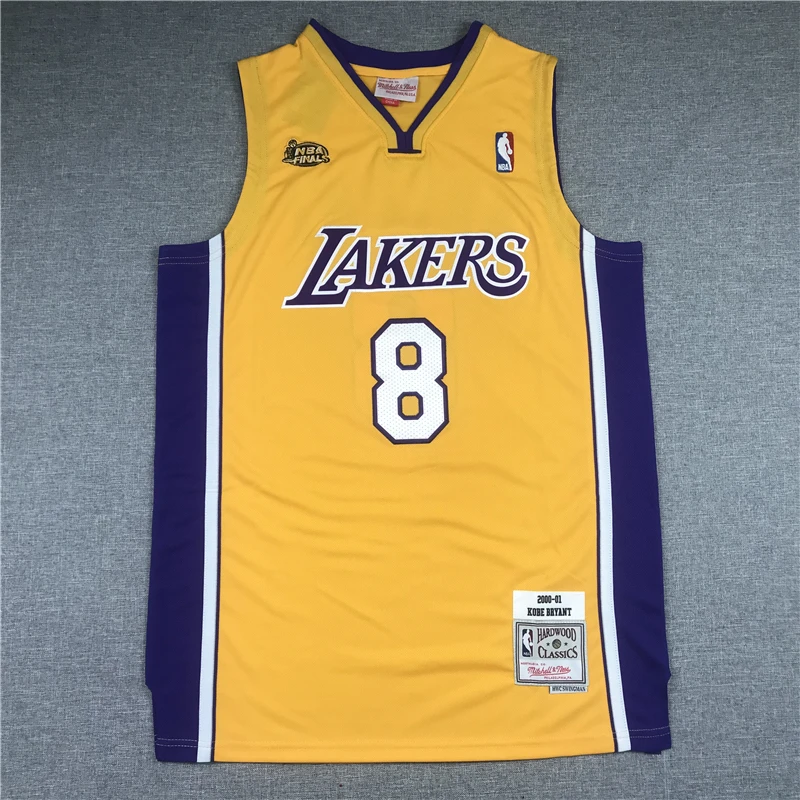 

Wholesale High Quality # 8 Stitched Mitchell Kobe Bryant #24 Basketball Sports Jersey