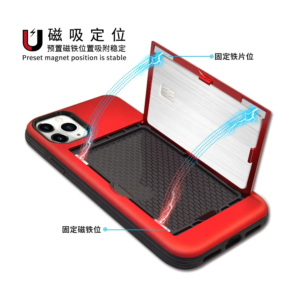 

PU Flip Wallet Leather Case for iPhone 11 Multi Card Holders Phone Cases for iPhone 11 pro max
