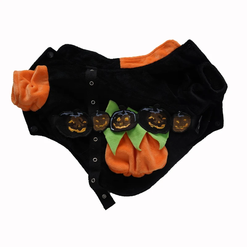 

Pet dog autumn and winter devil pumpkin jacket fashion trend front legs and feet Pet clothing, Black