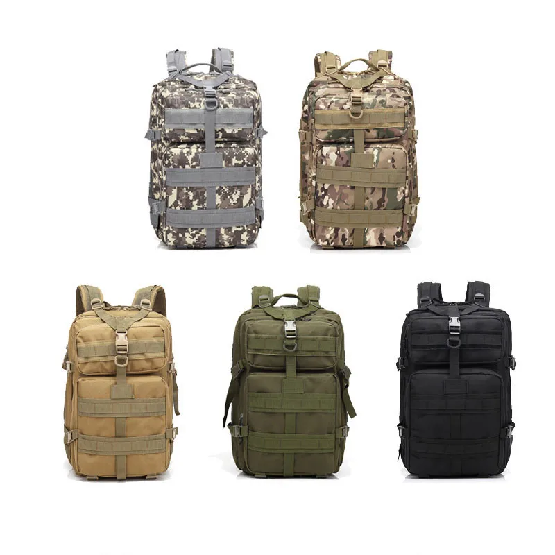 

Outdoor Camping And Hiking Expandable Military 3p Tactical Backpack Trekking Rucksack Backpack Camo 45L