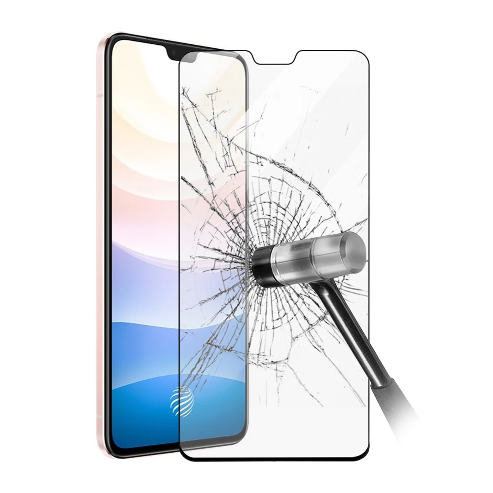 

2.5d silk full glue tempered glass screen protector for VIVO S9 S9e screen guard, Hd transparent