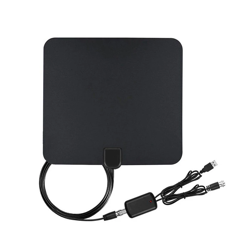 

Omnidirectional High Gain Super Thin Digital Indoor DVB-T DVB-T2 Antenna For ATSC, Black or white