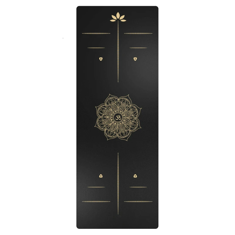 

Custom golden printed mats eco friendly pilates PU natural rubber yoga mat